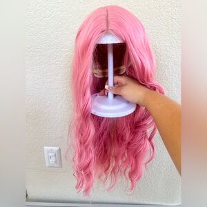 Pink Wavy Hair Wig
